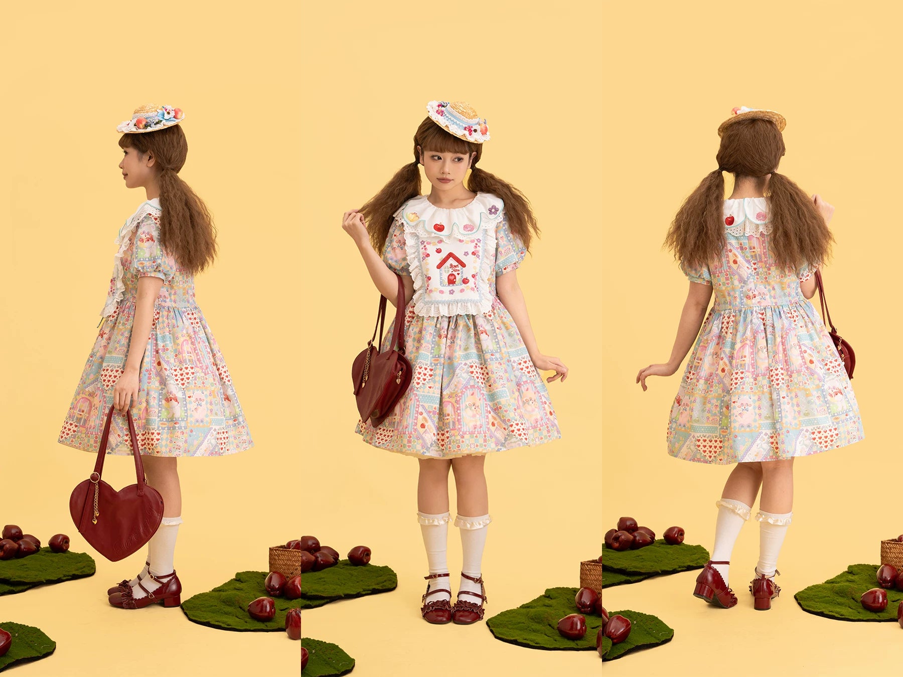 Sweet Home Candy House Print Classic Lolita OP Dress