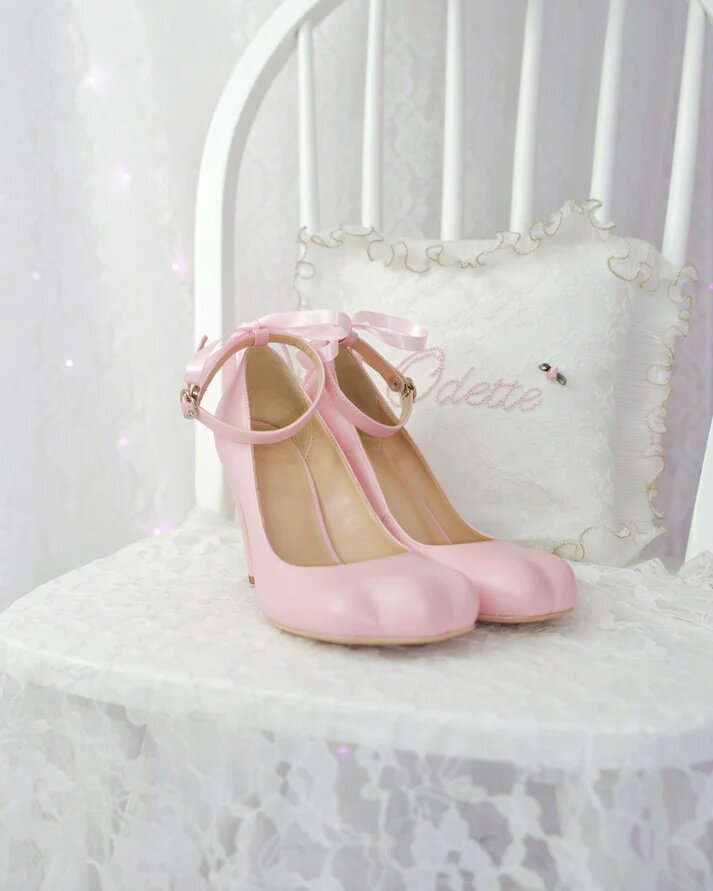 Kitten‑Paw French Ballet‑Style Lolita Mary‑Jane High‑Heeled Shoes