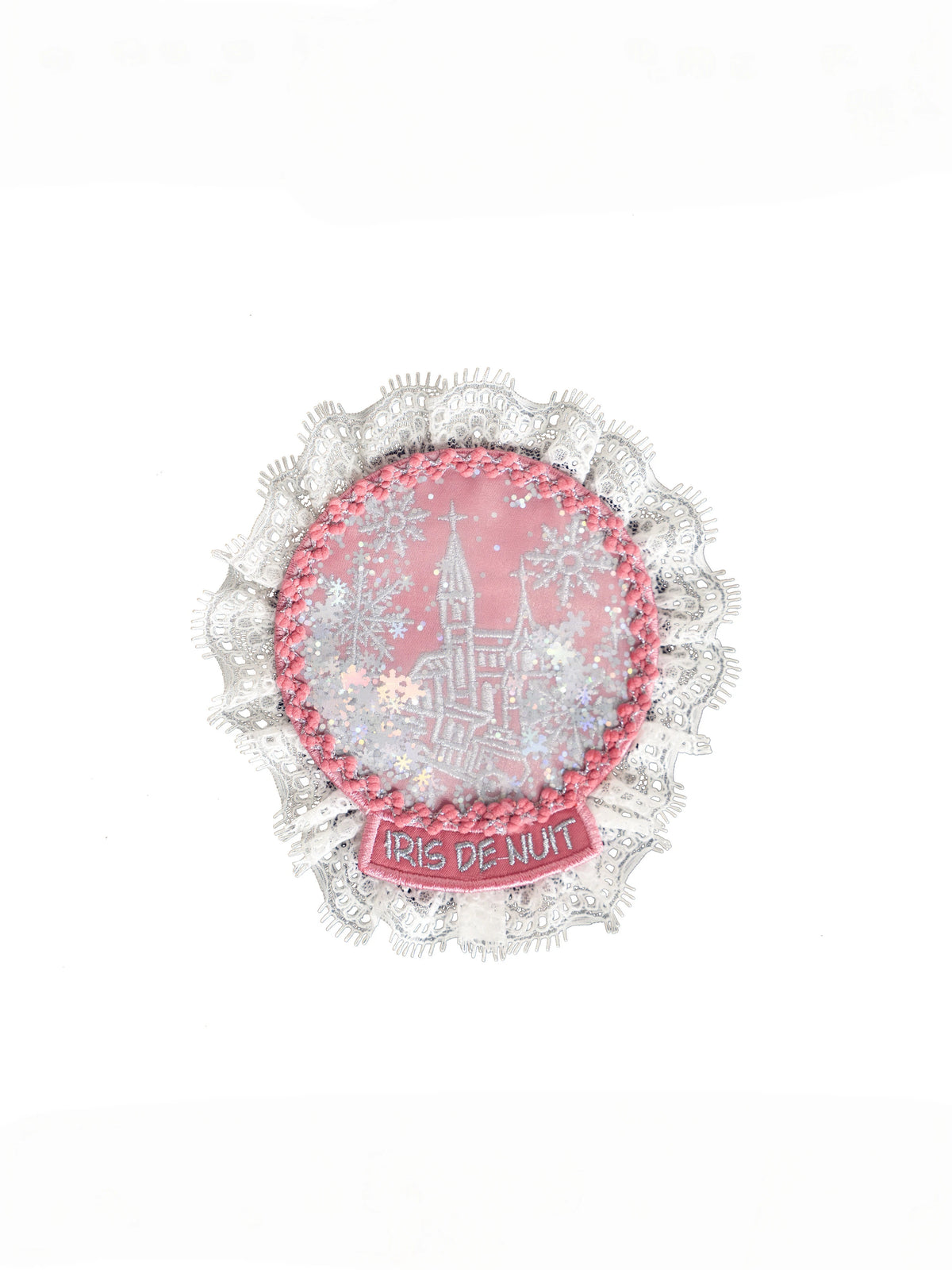 Arrive At The Land Of Snow Christmas Tulle Embroidery Lolita OP Dress