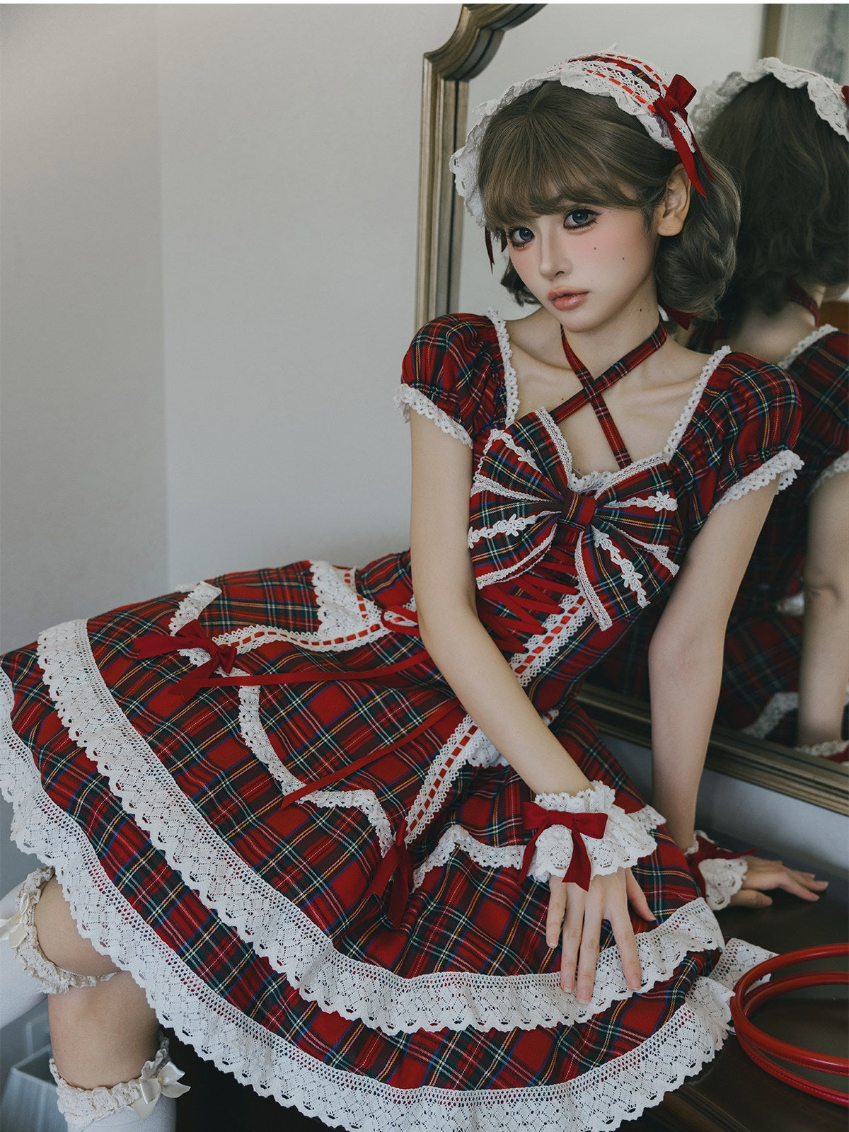 Showa Sweetheart Vintage Japanese‑Style Lolita OP Dress