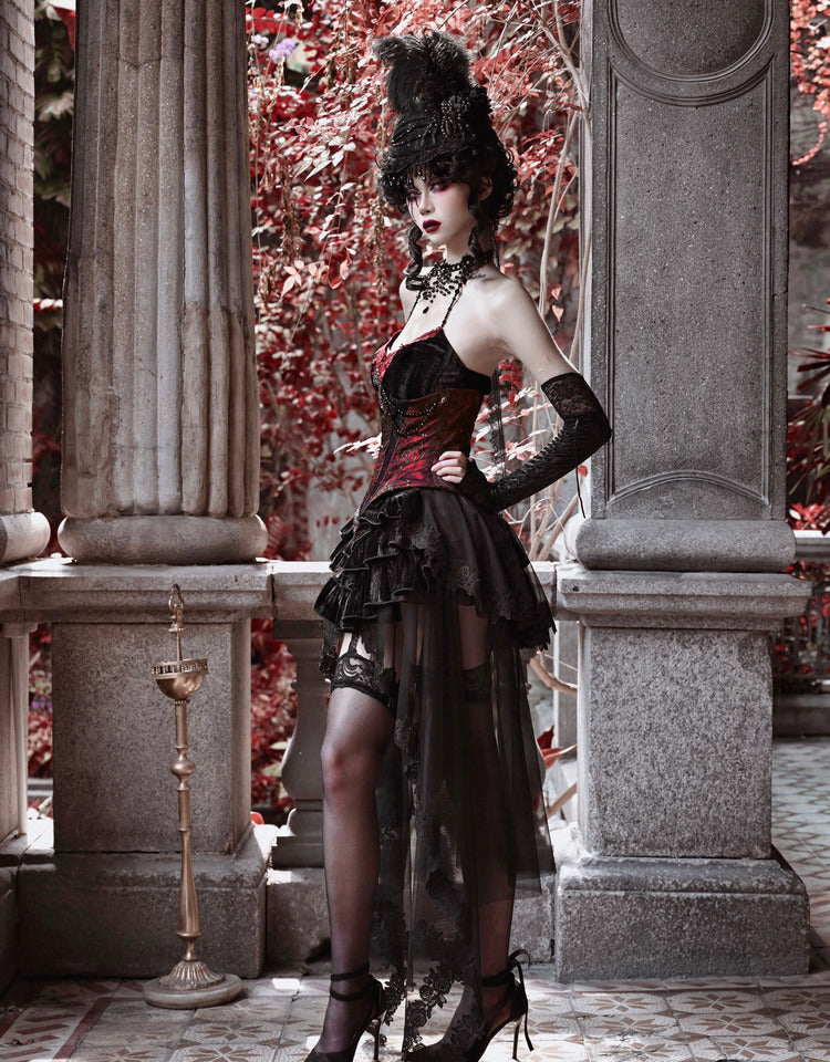 Lolita Dark Demon Suspender skirt suit LG1007