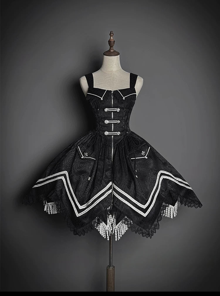 Dawn‑Bearer Gothic Lolita JSK Jumper Skirt Dress Set