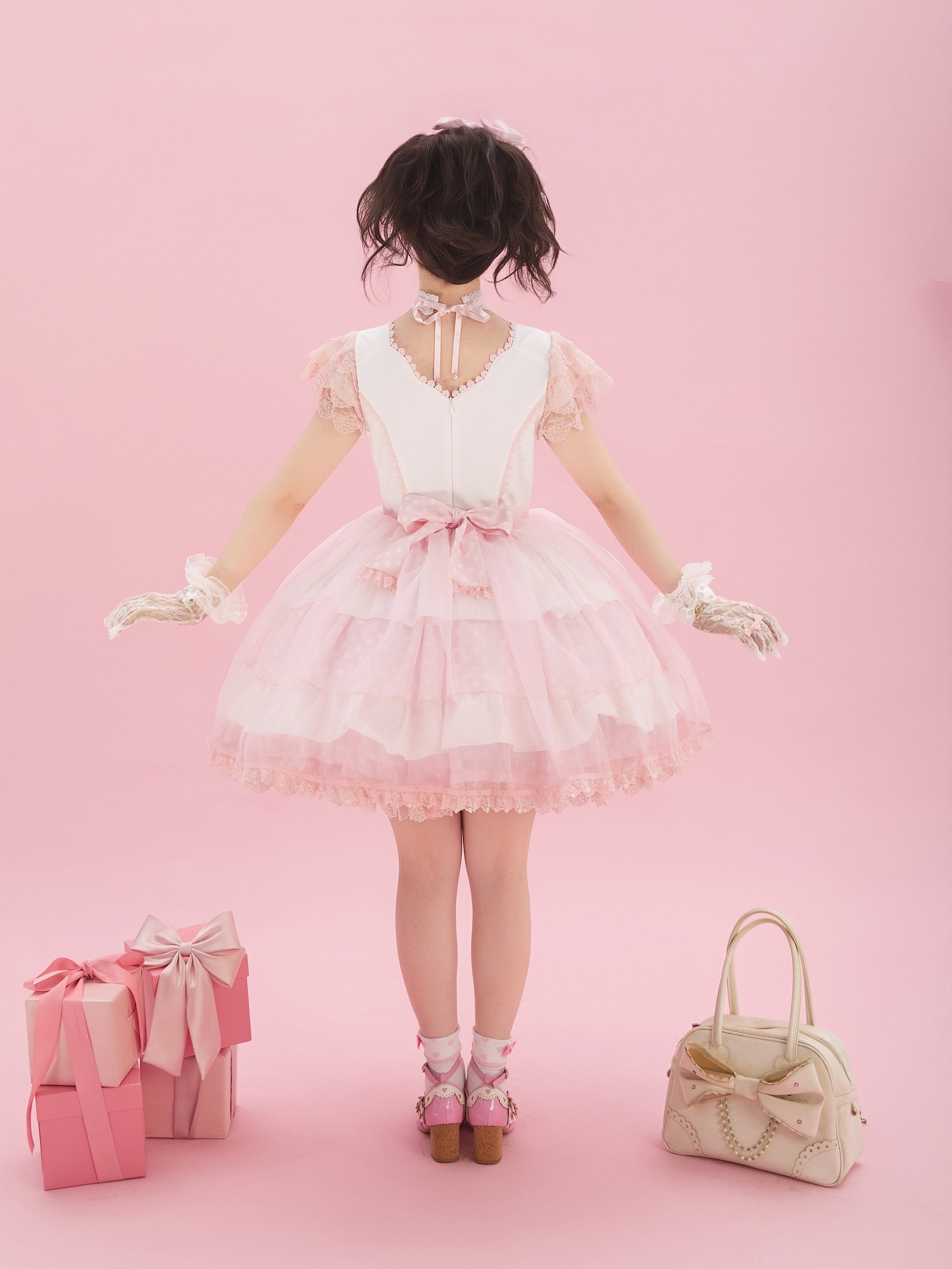 Candy Blog Lolita Pink OP Dress