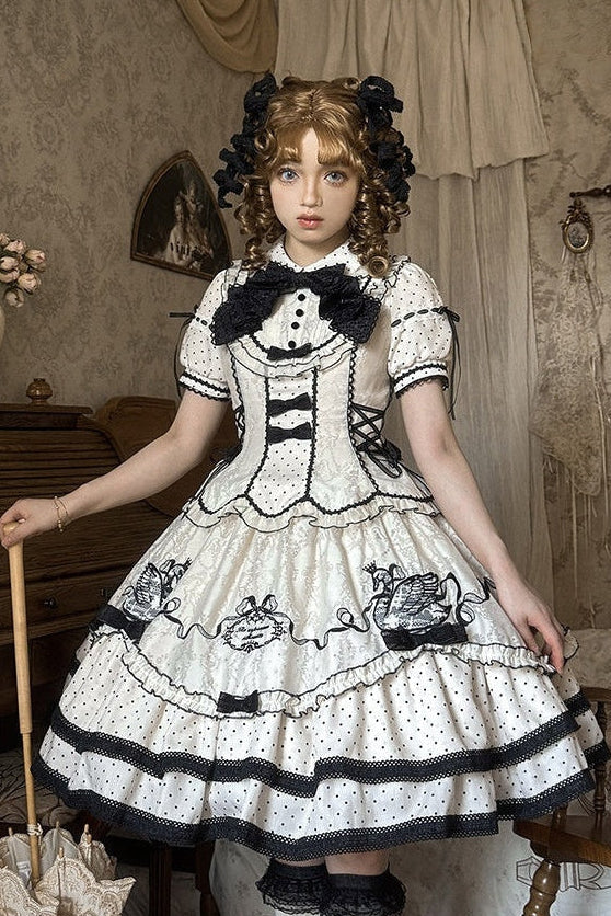 Unnamed Swan Classic Lolita OP Dress Set
