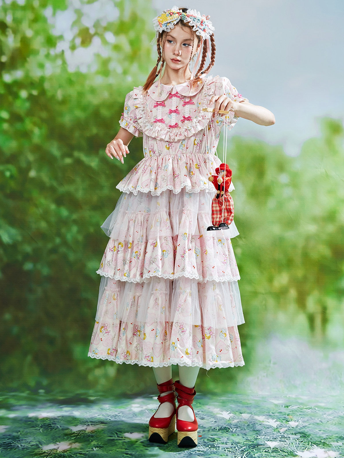 Candy Cottage Showa Retro Pink Dress