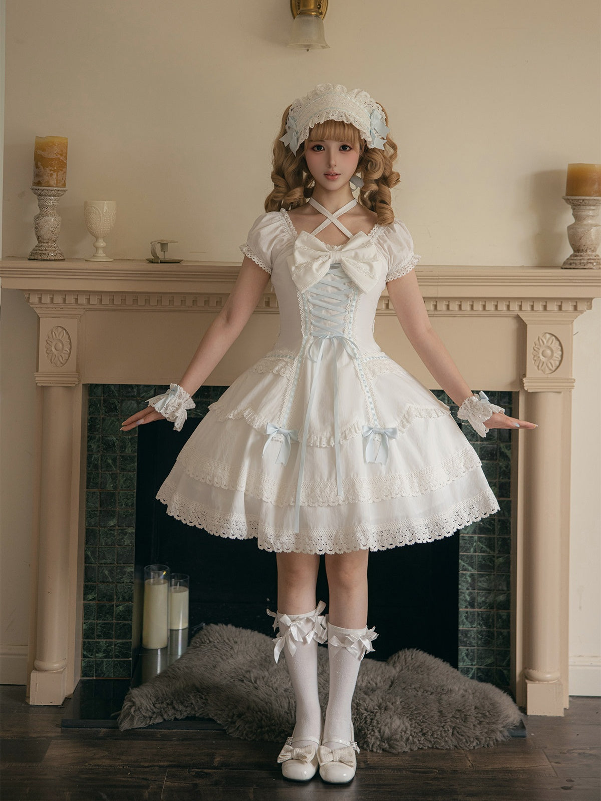 Showa Sweetheart Vintage Japanese‑Style Lolita OP Dress