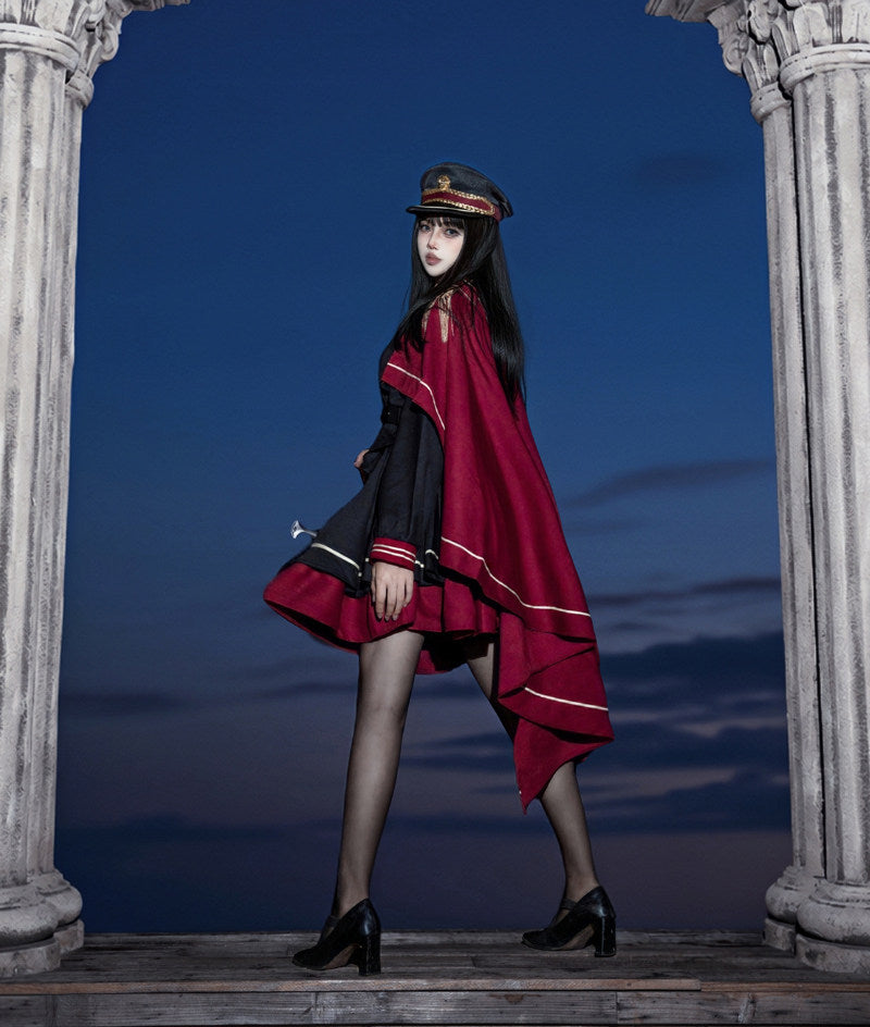Holy Crown Rose Lolita Military Style Tyrant Maiden Set