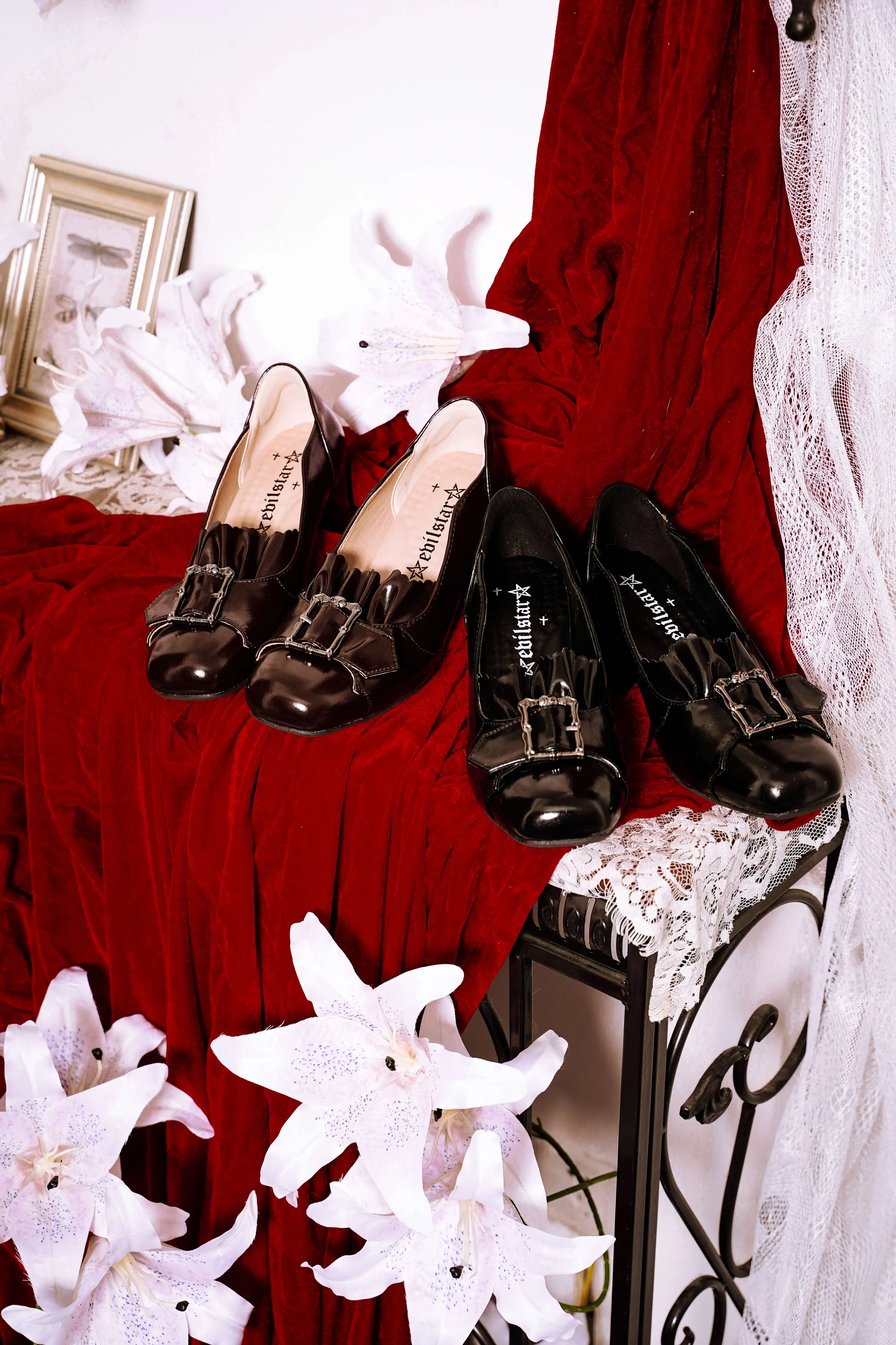 Century Elegance Vintage Gothic Mary Jane Block Heel Lolita Pumps