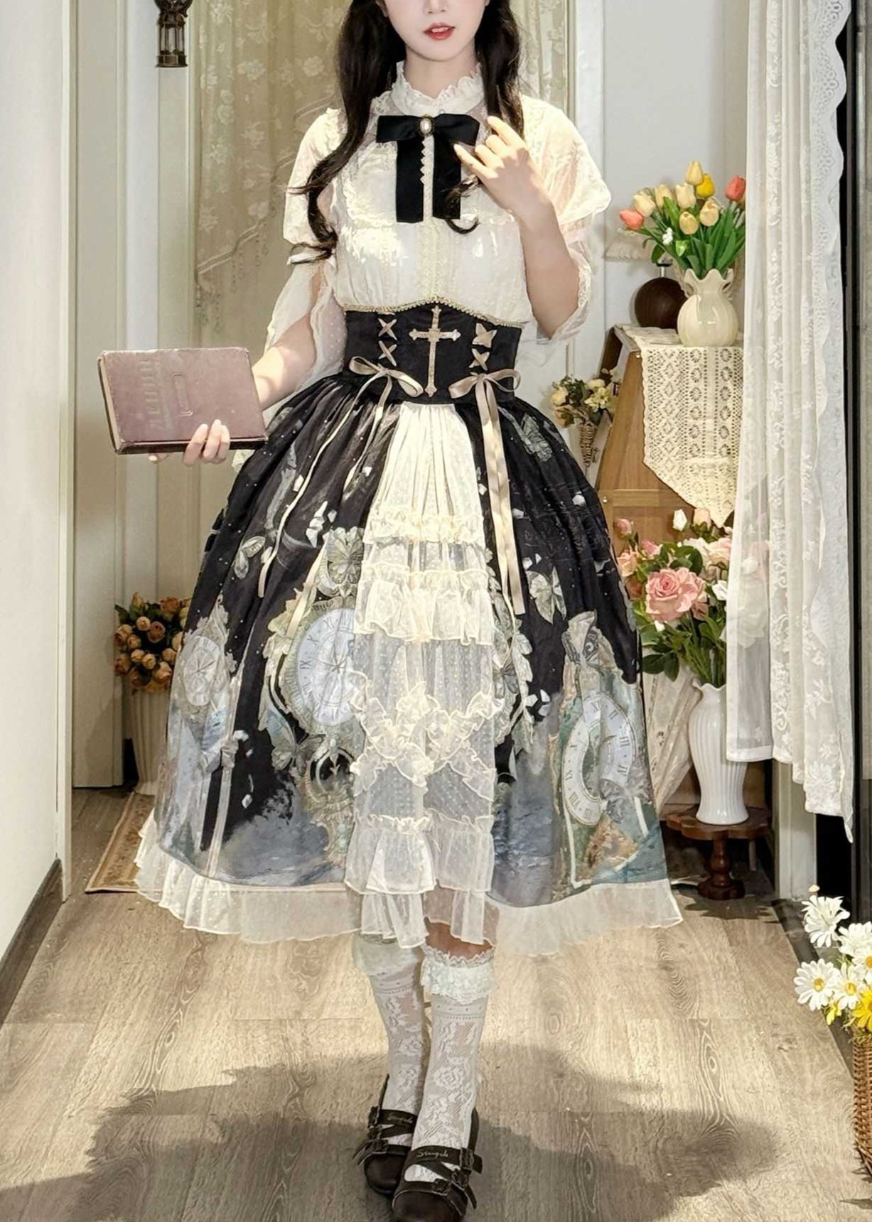 Lolita Elegant Vintage Dress LC1009