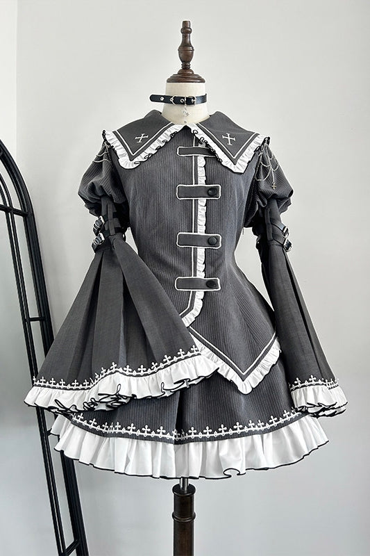 Non-Workday Lolita Gothic Top & SK Set