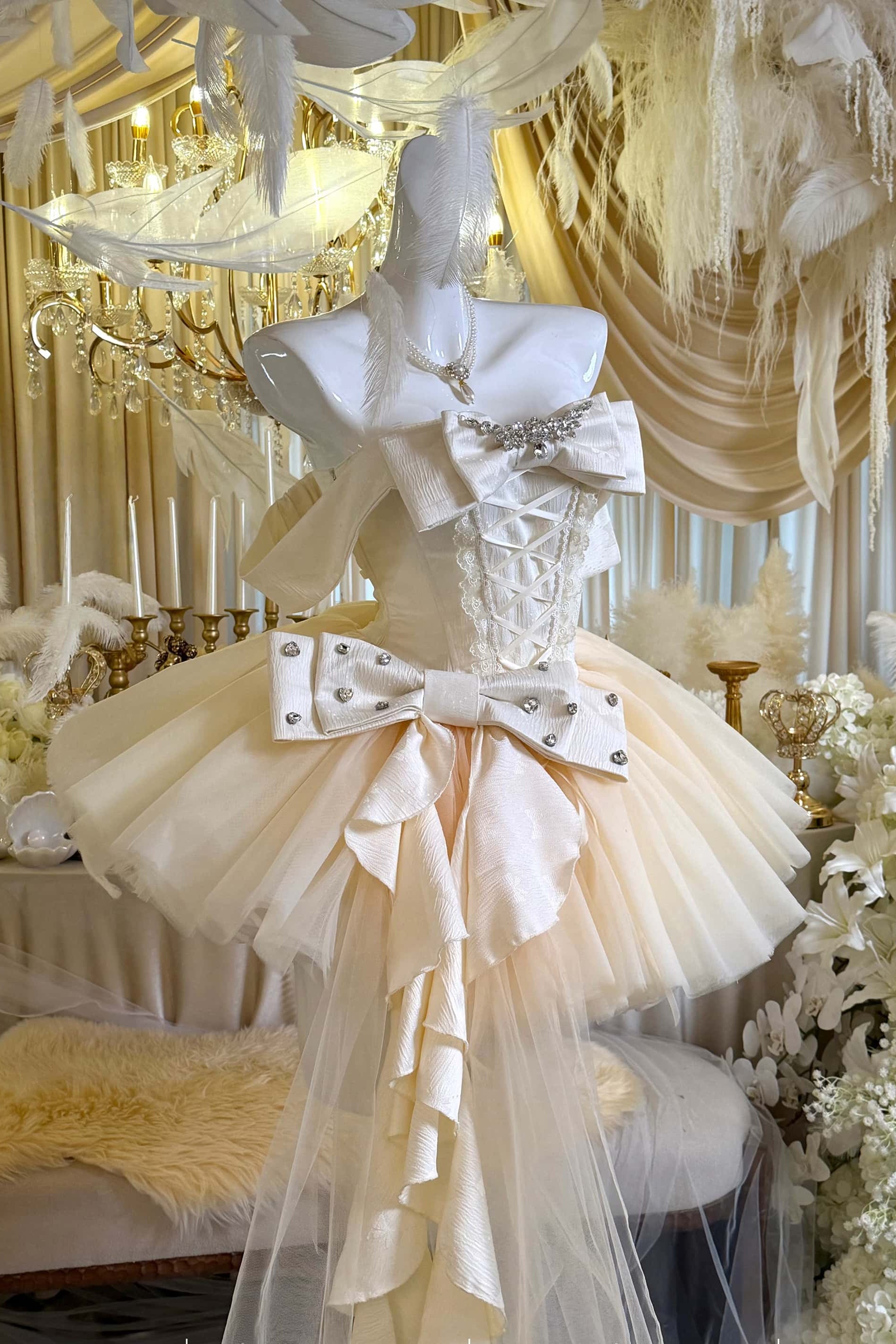 Eternal Gem Apricot Short Party Dress