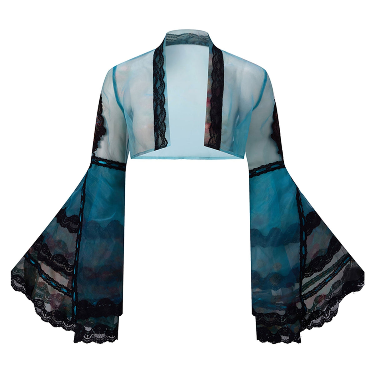 Misty New Dawn Peacock Blue Classic Lolita Short JSK Tea Party Set