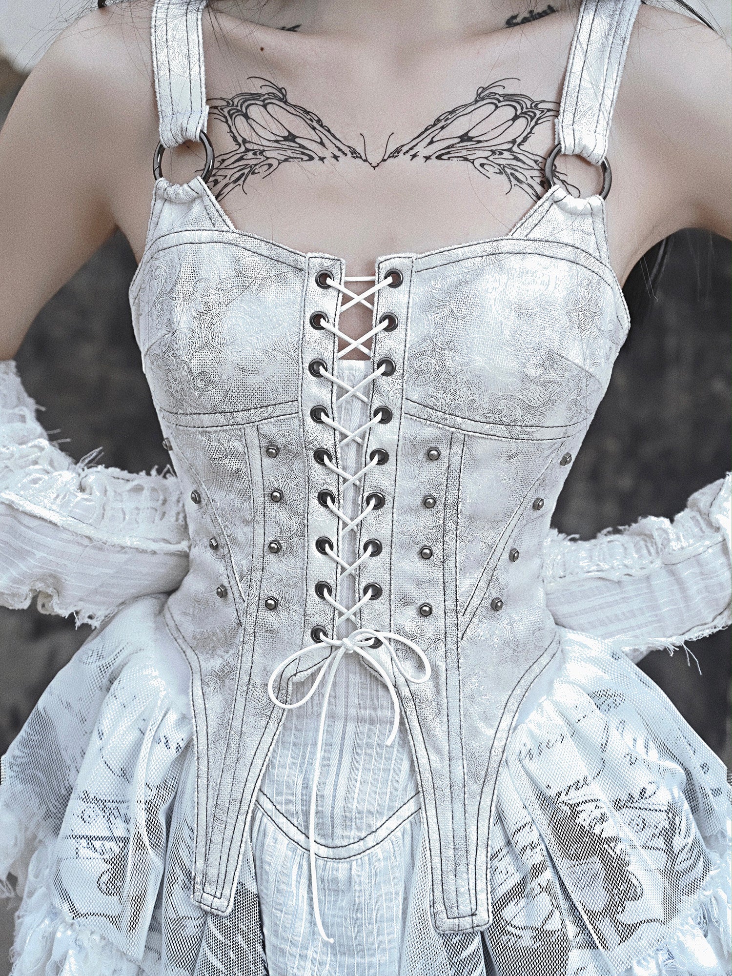 Madhouse Lace-up Cami Dress