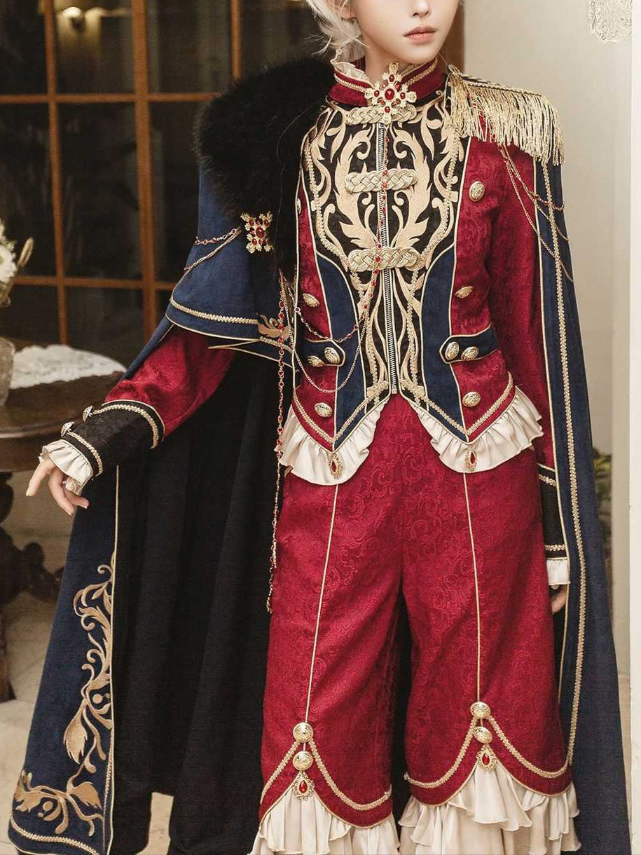 Lolita Royal Glory Ouji Prince Suit with Cape LO1002