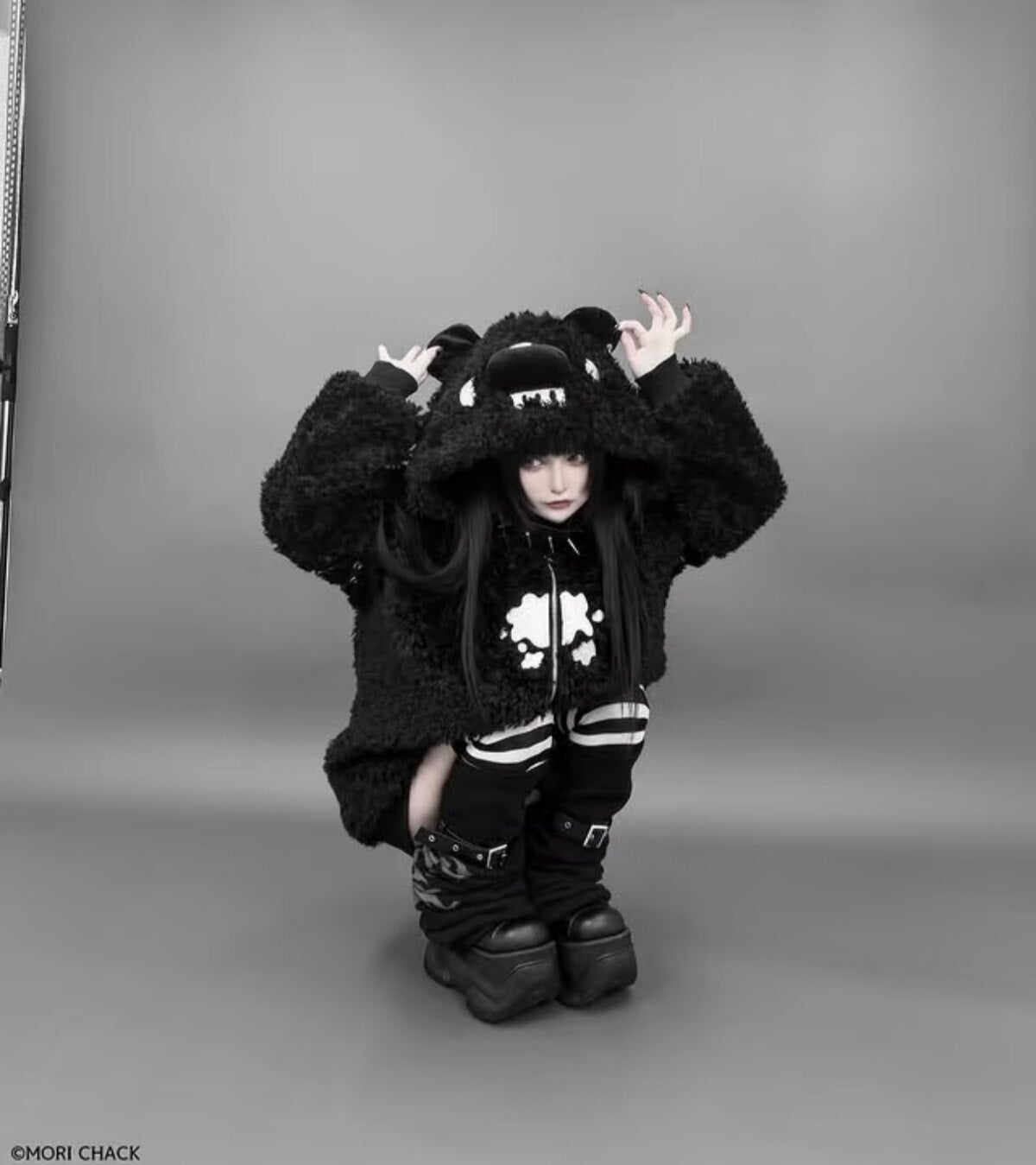 Bear Ear J-Style Cute Fleece Lamb Wool Sweatshirt Jacket