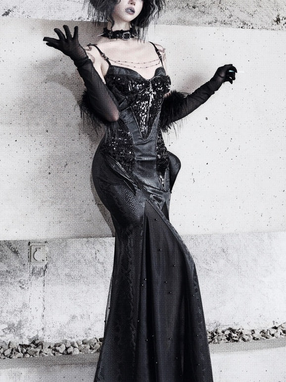 Lolita Dark Style Gothic Dress LG1048