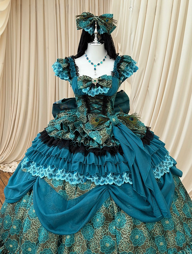 Spirit Peacock Princess Evening Dress