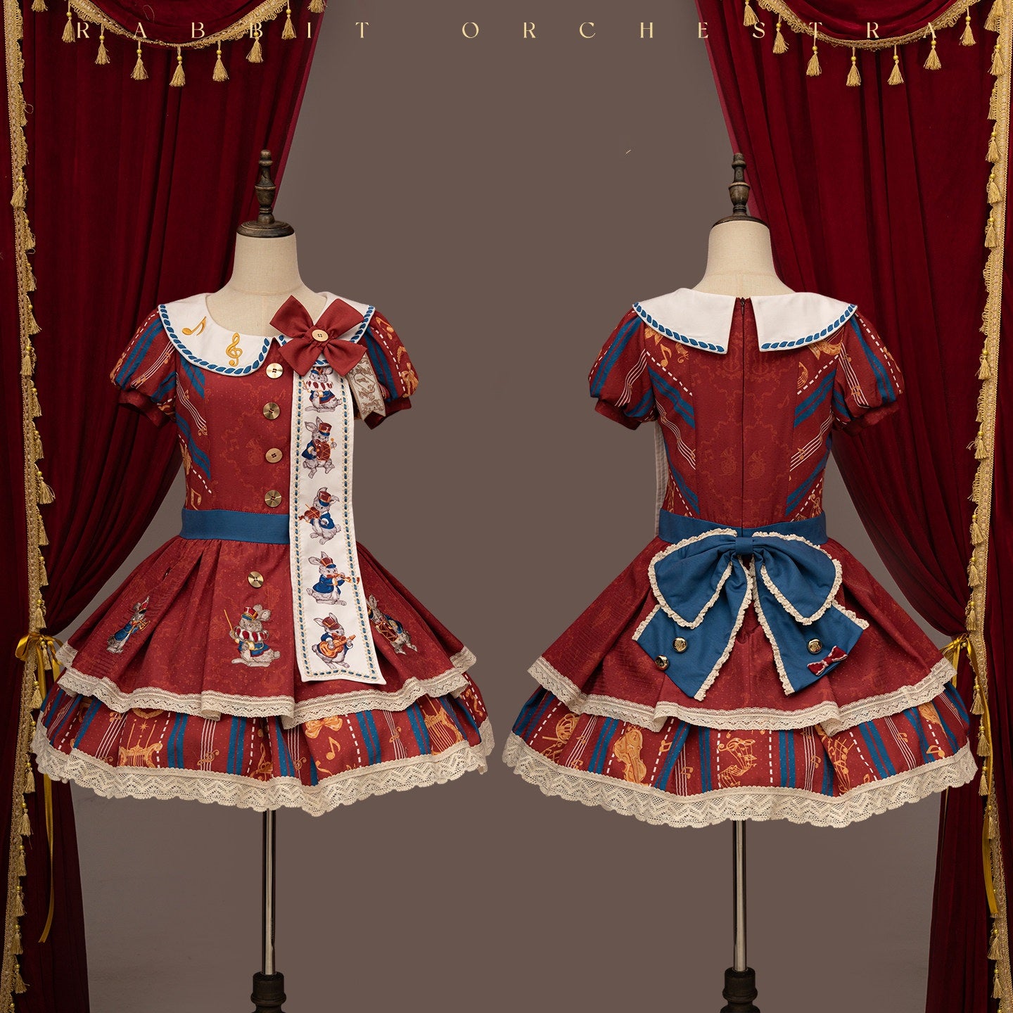 Rabbit Orchestra Lolita Embroidered Cute OP / JSK Dress