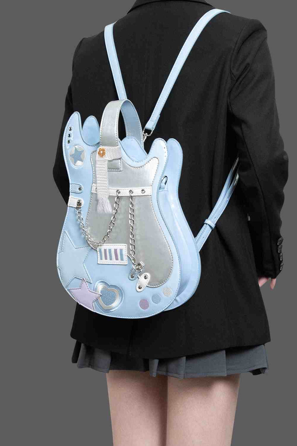 Рюкзак в стиле Лолита Панк Готик с гитарой LE8001