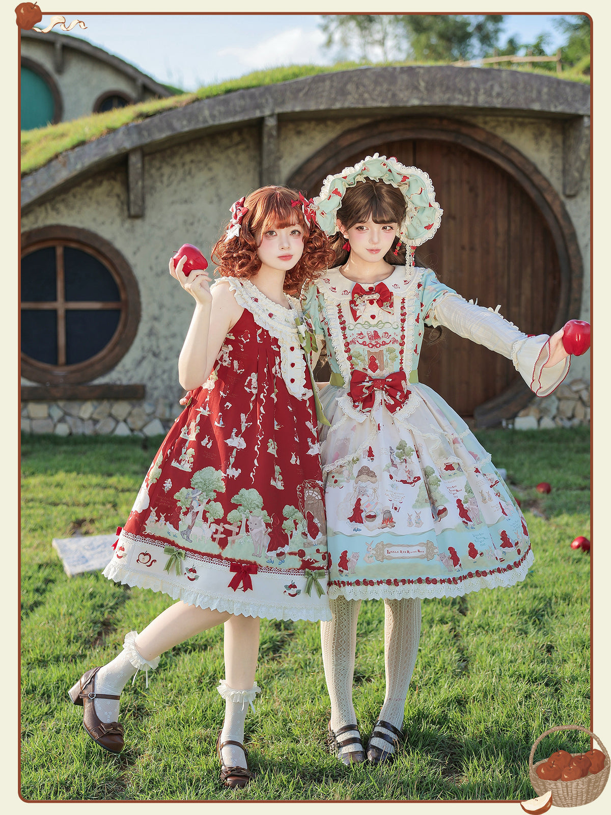 Little Red Riding Hood Original Fairy Tale Style Lolita Bustier JSK Dress