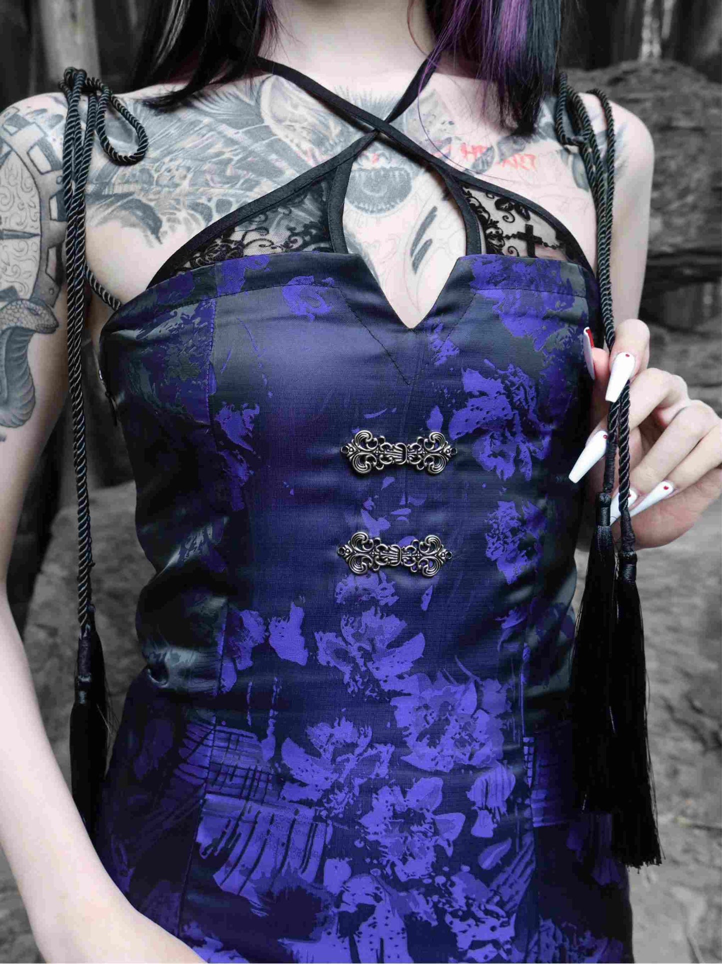 Lolita Halloween Gothic Ninja Bodycon Dress LG1028