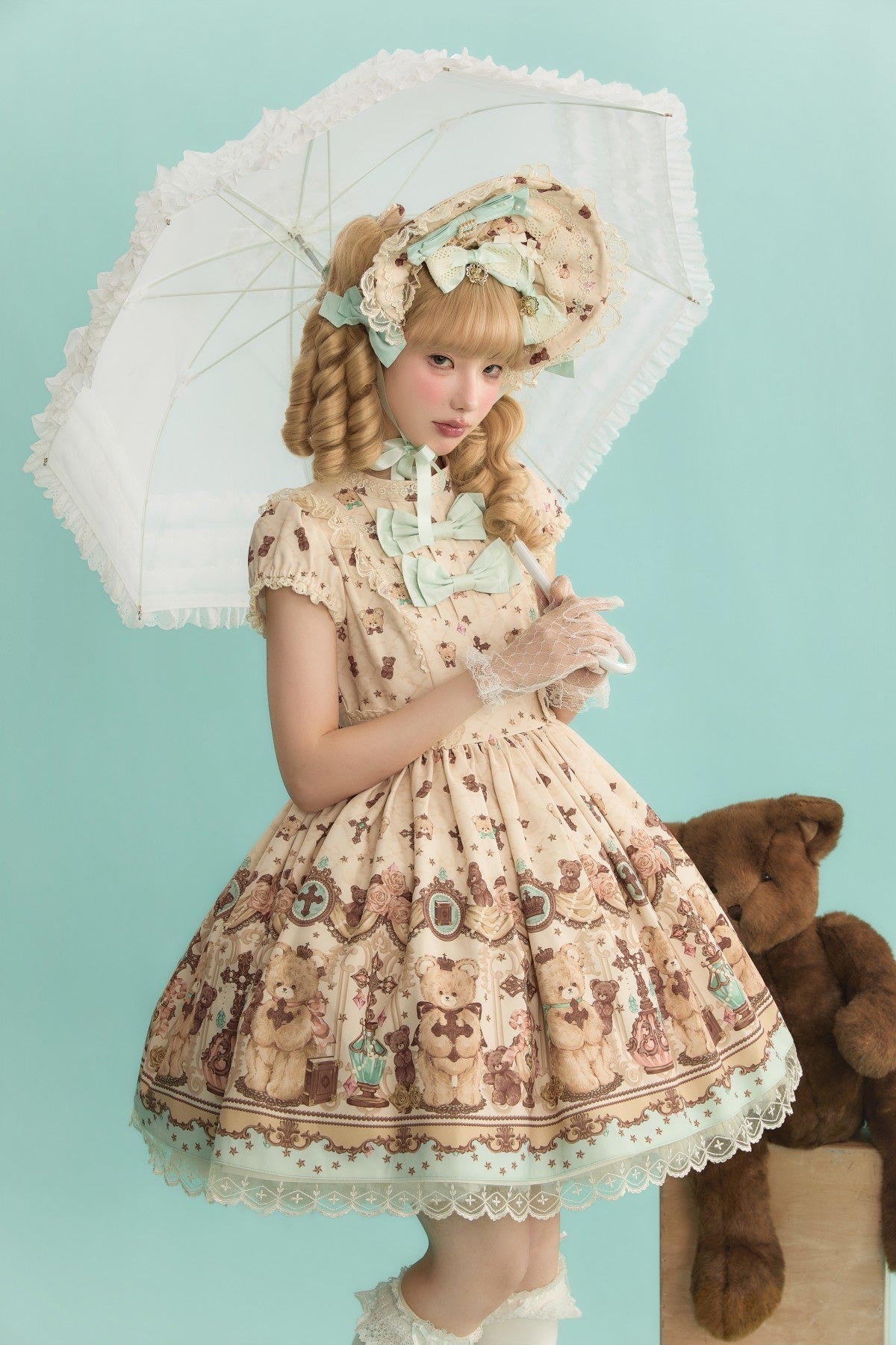 Cross Bear Sweet Vintage Original Lolita JSK and OP Dress Series
