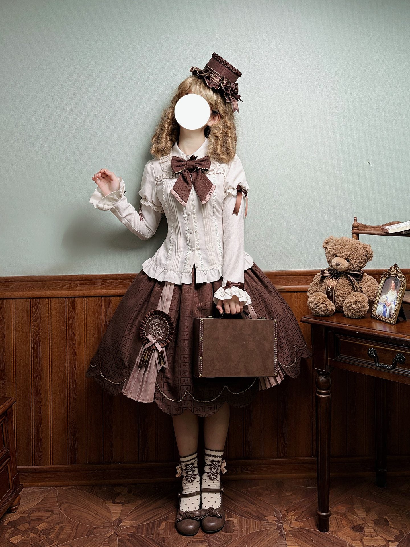 Bear Cocoa JSK Lolita Brown Dress