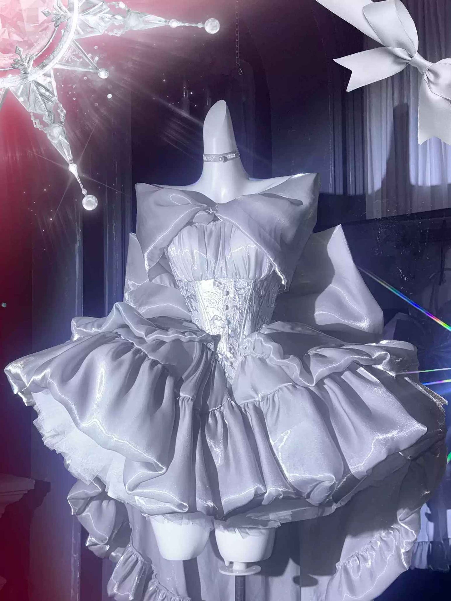 Lolita Silver White Princess Dress LC1013