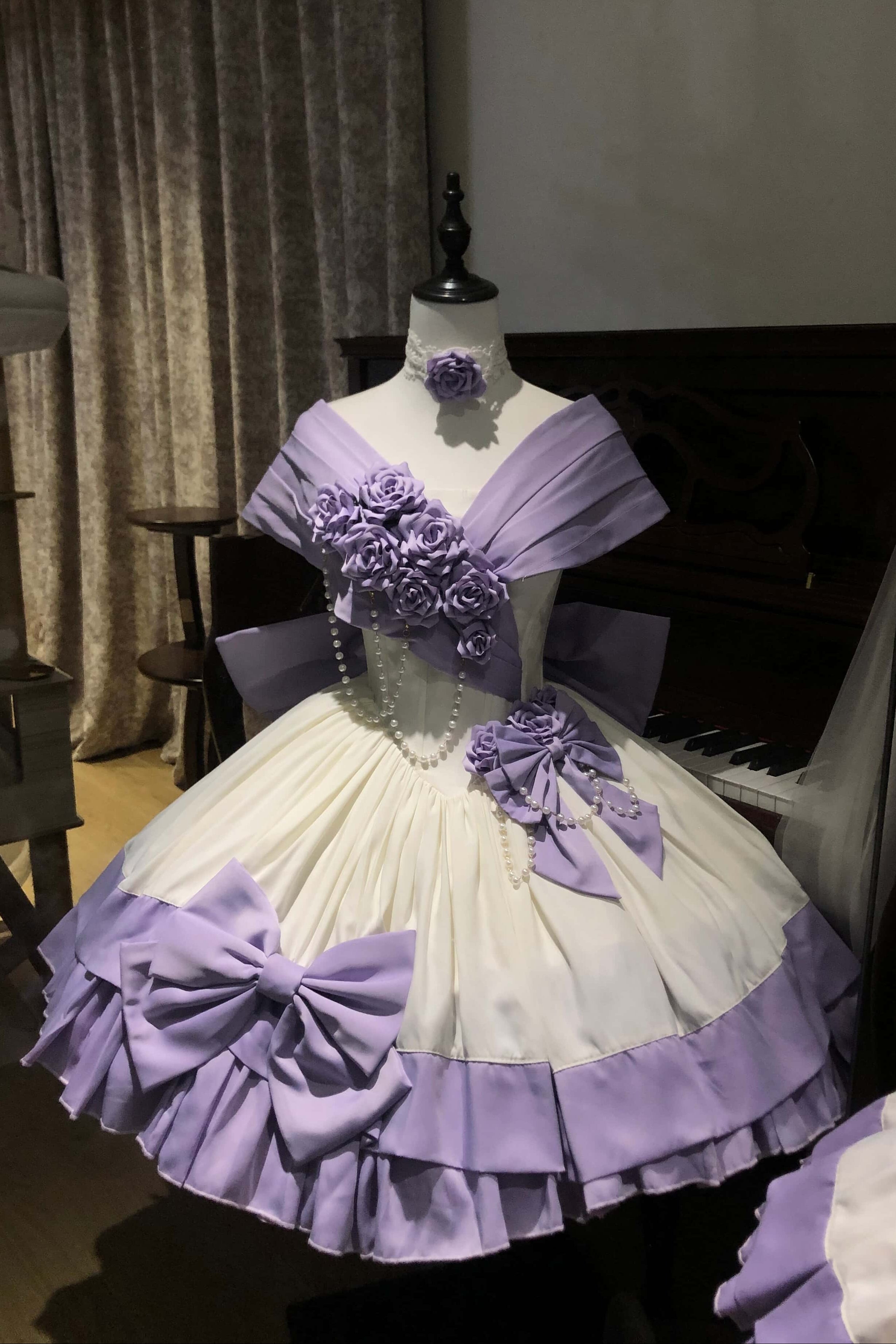 Treasure Chest Rose Lolita Purple Dress