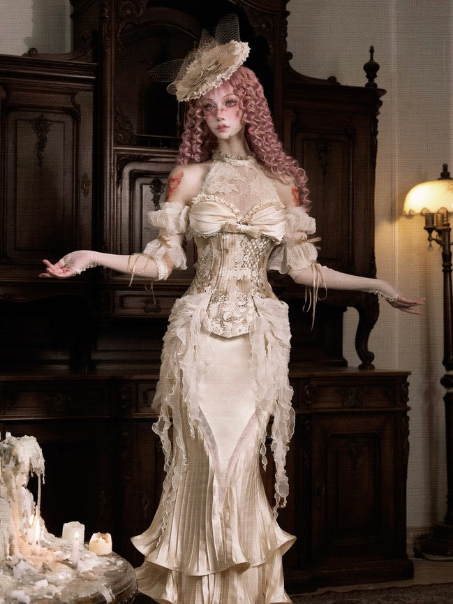 Cupid's Verse Casket Rococo Corset & Mermaid Skirt Set