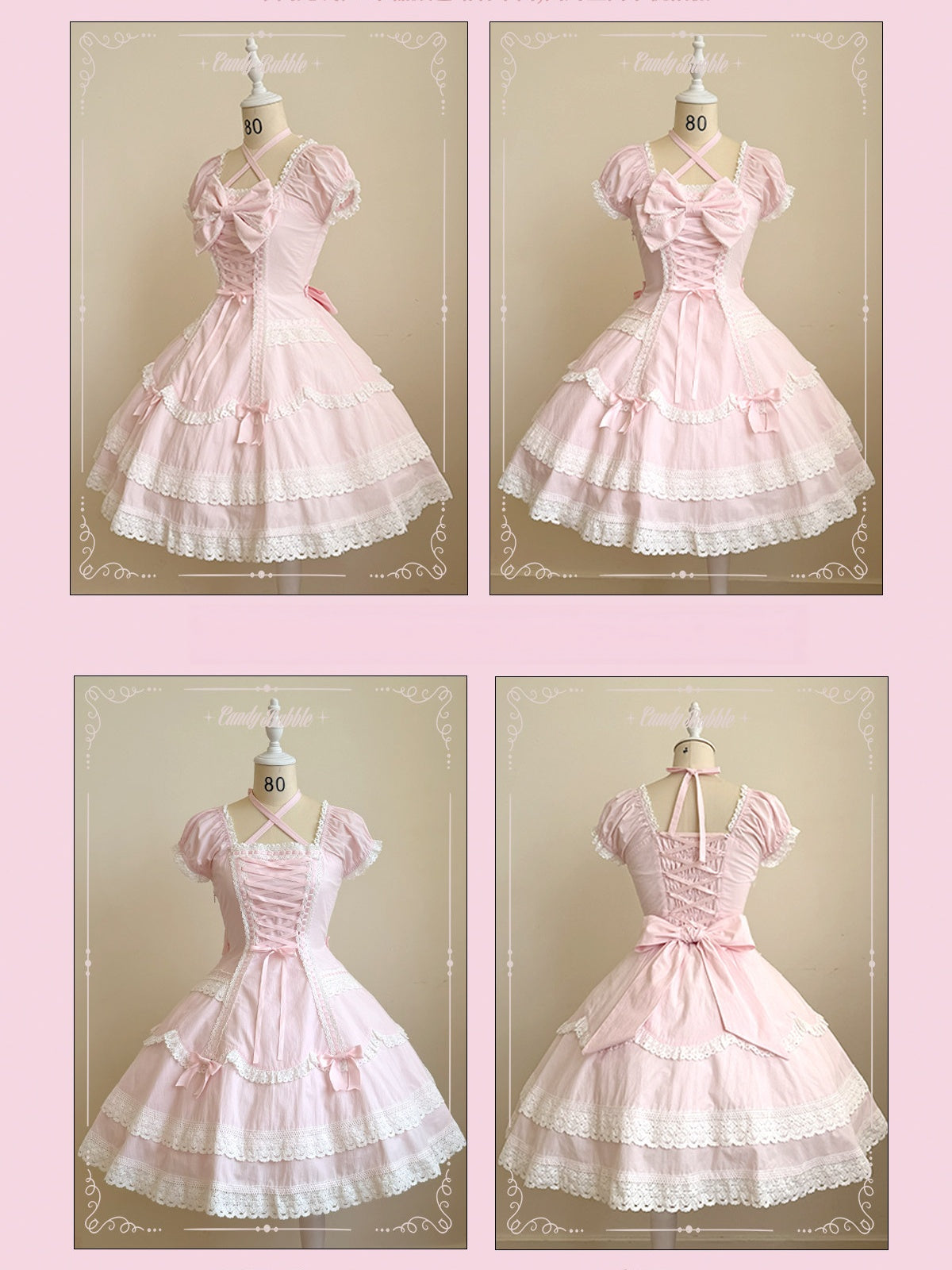 Showa Sweetheart Vintage Japanese‑Style Lolita OP Dress
