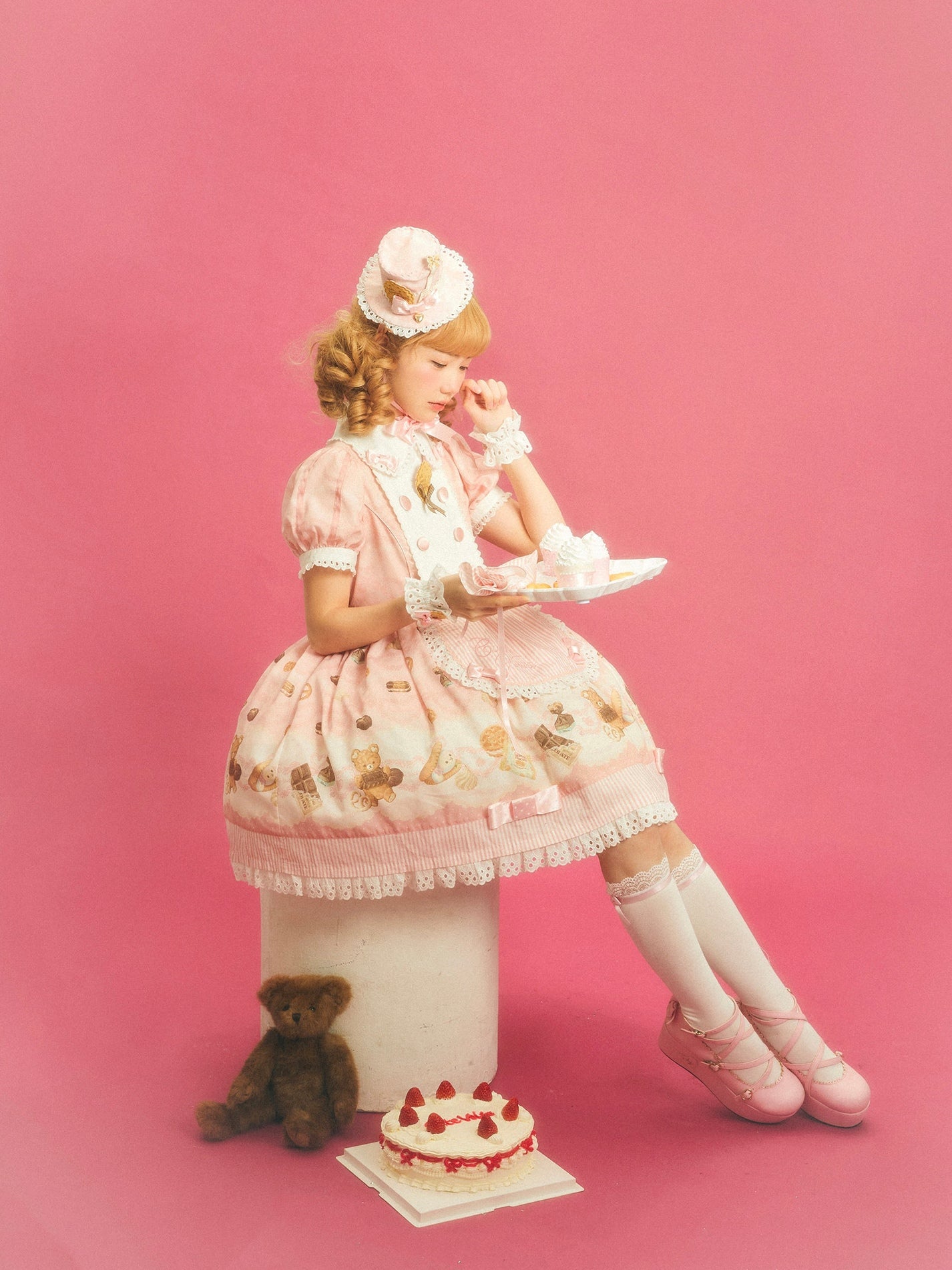 Patisserie Forever Happiness Lolita Pink OP Dress Set