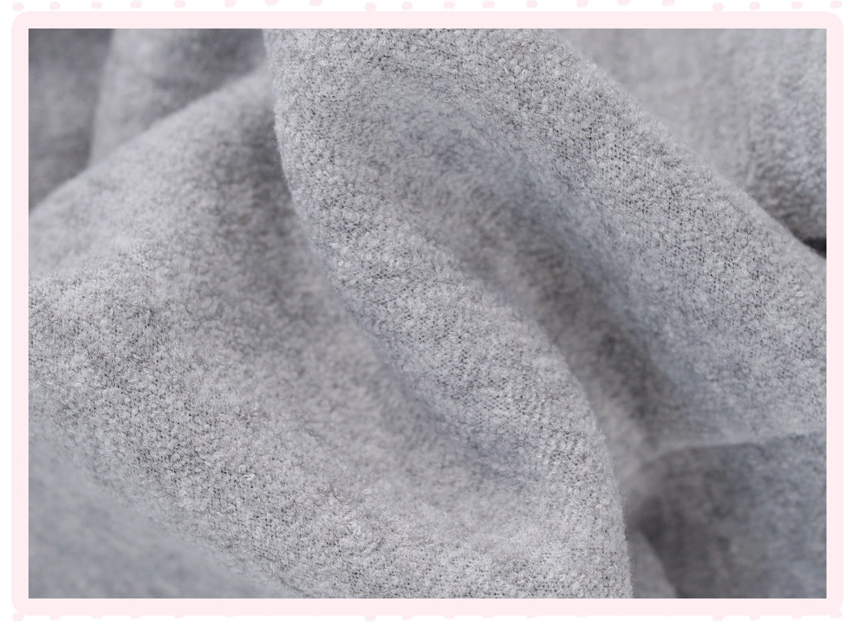 Grey Domain Star Dream Grey Lace Hooded Cardigan Jacket Skirt Set