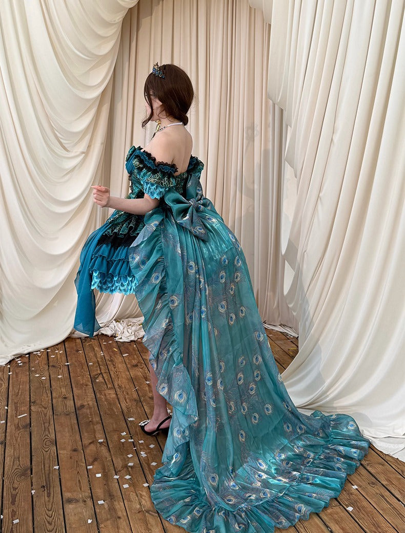 Spirit Peacock Princess Evening Dress