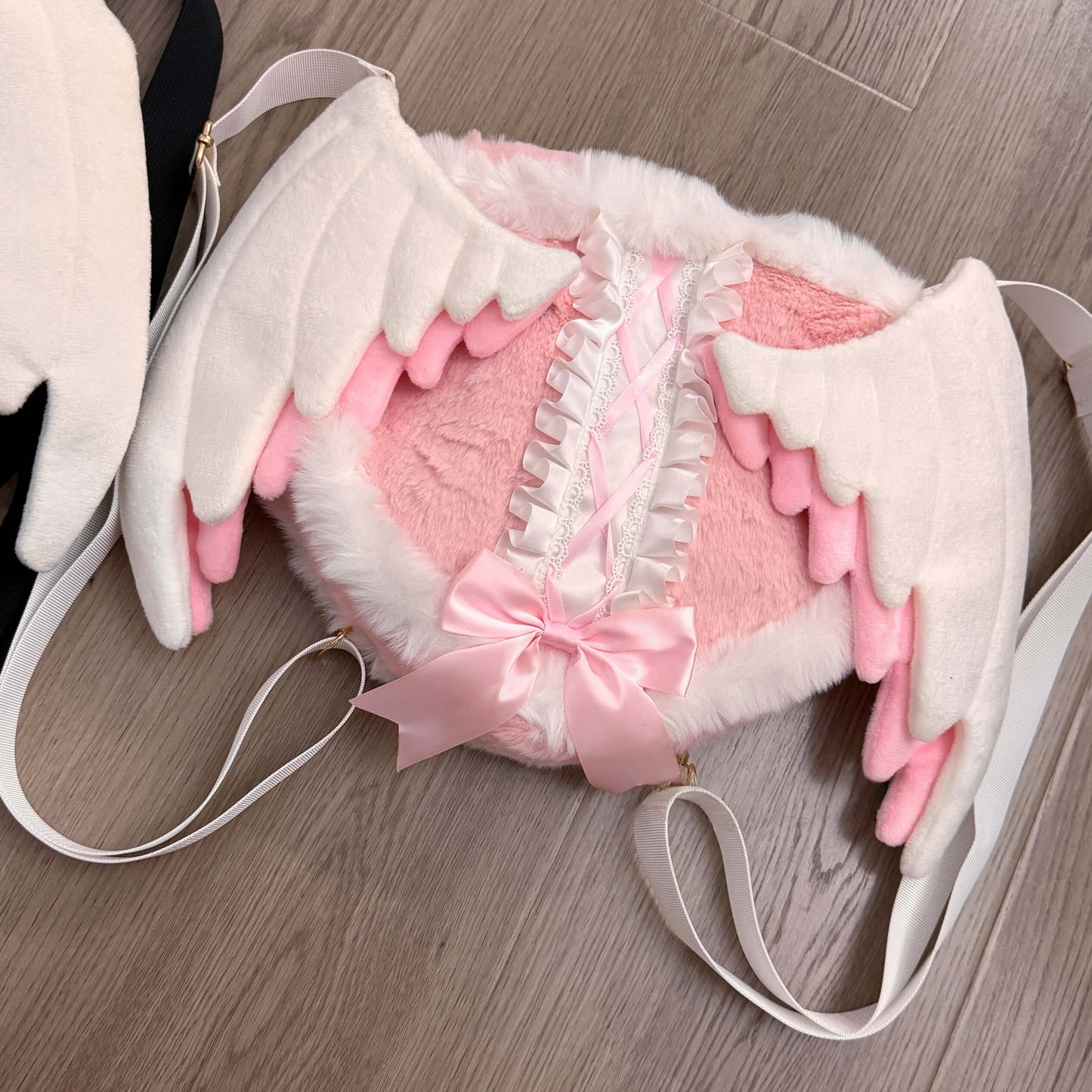 Lolita Punk Y2K Angel Wing Plush Bag LE8002
