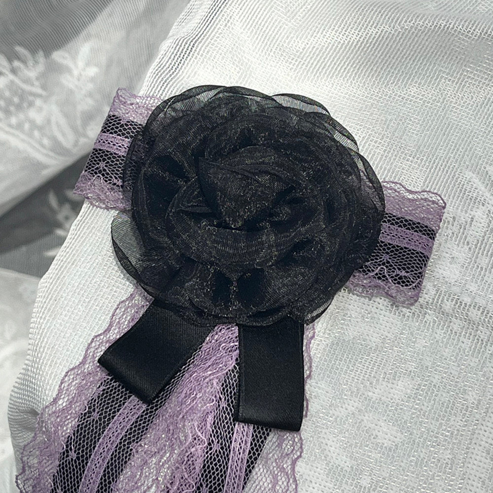 Glaze Floral Realm Lolita Printed Black OP Dress Set