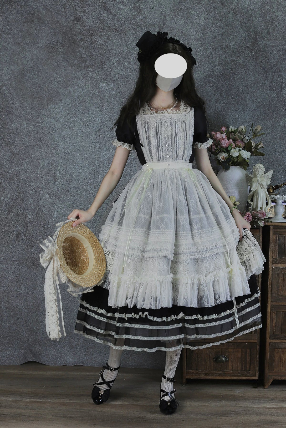 Antique Ball 3.0 Lolita Elegant French Style Maiden Short Sleeve OP Dress