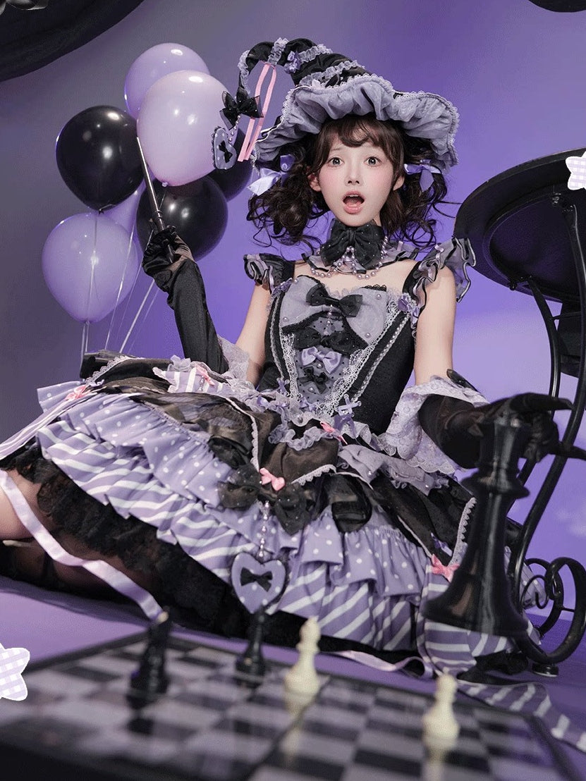 Night of Witchcraft Gothic Lolita Halloween JSK Dress Set