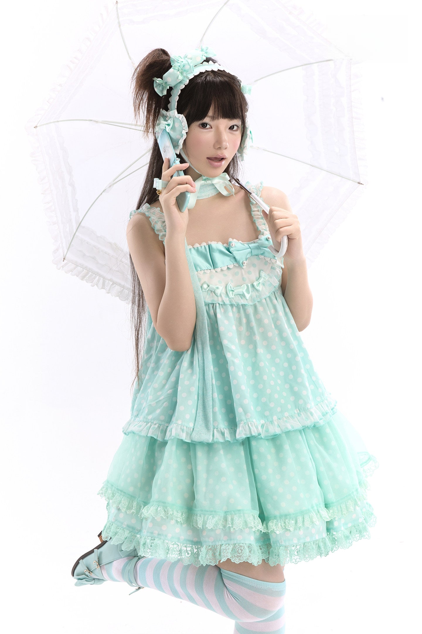 Candy Blog Lolita Green Top & Skirt Set