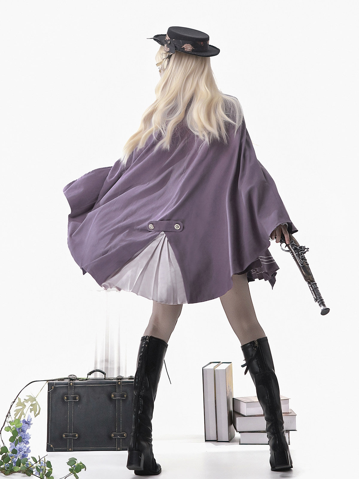 Halloween Knight Lolita European Palace Style Cape Set