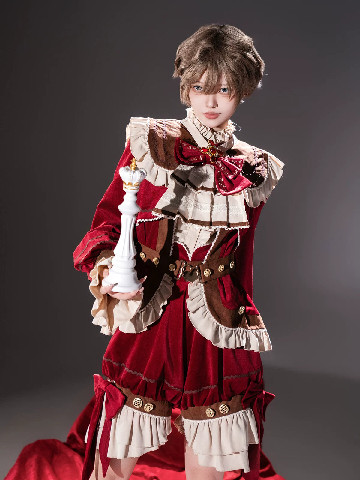 Red Tea Scone Lolita Original Designed Prince Style Set