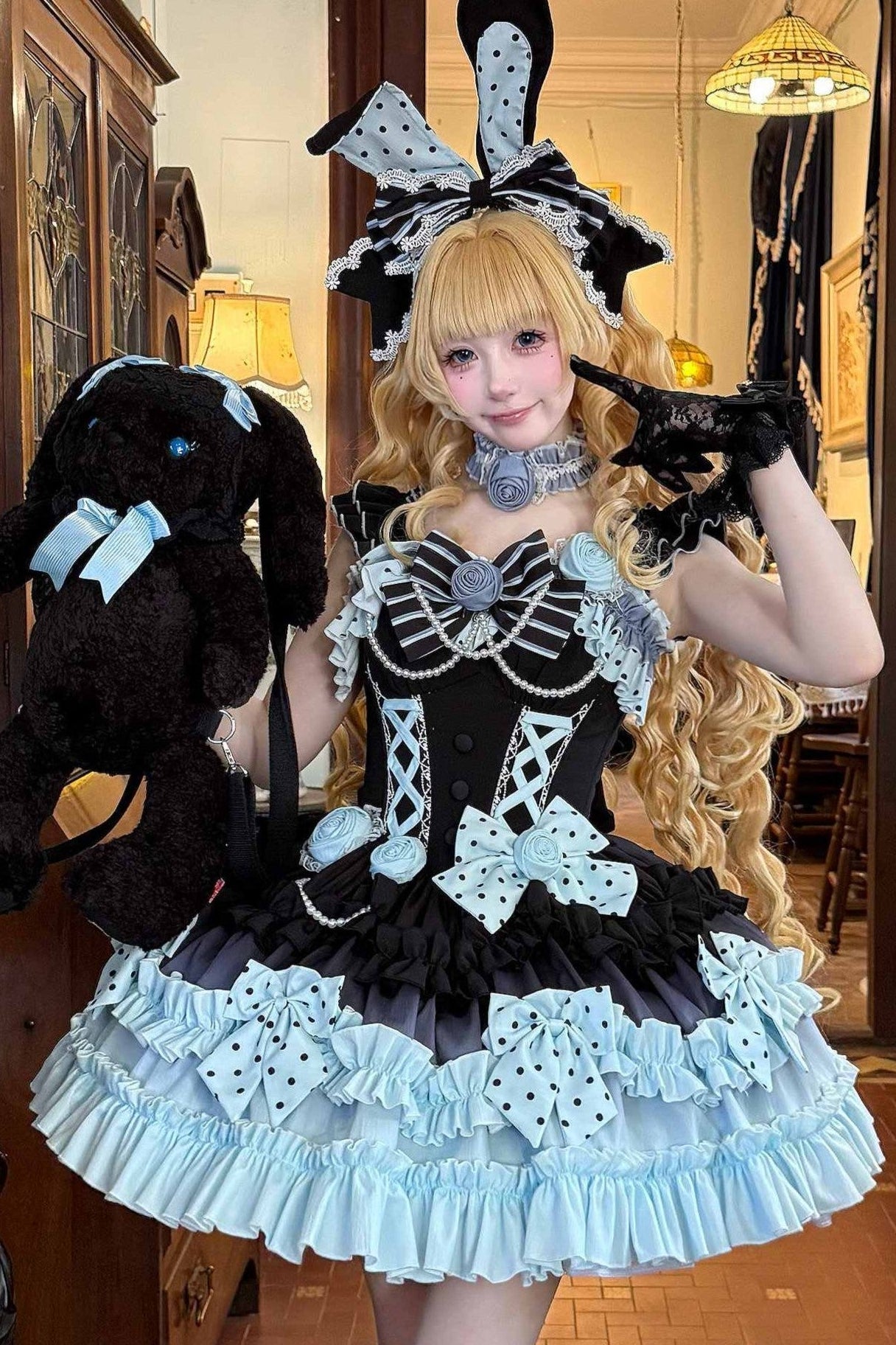 Baburella Blue Sweet Lolita Cake JSK Dress
