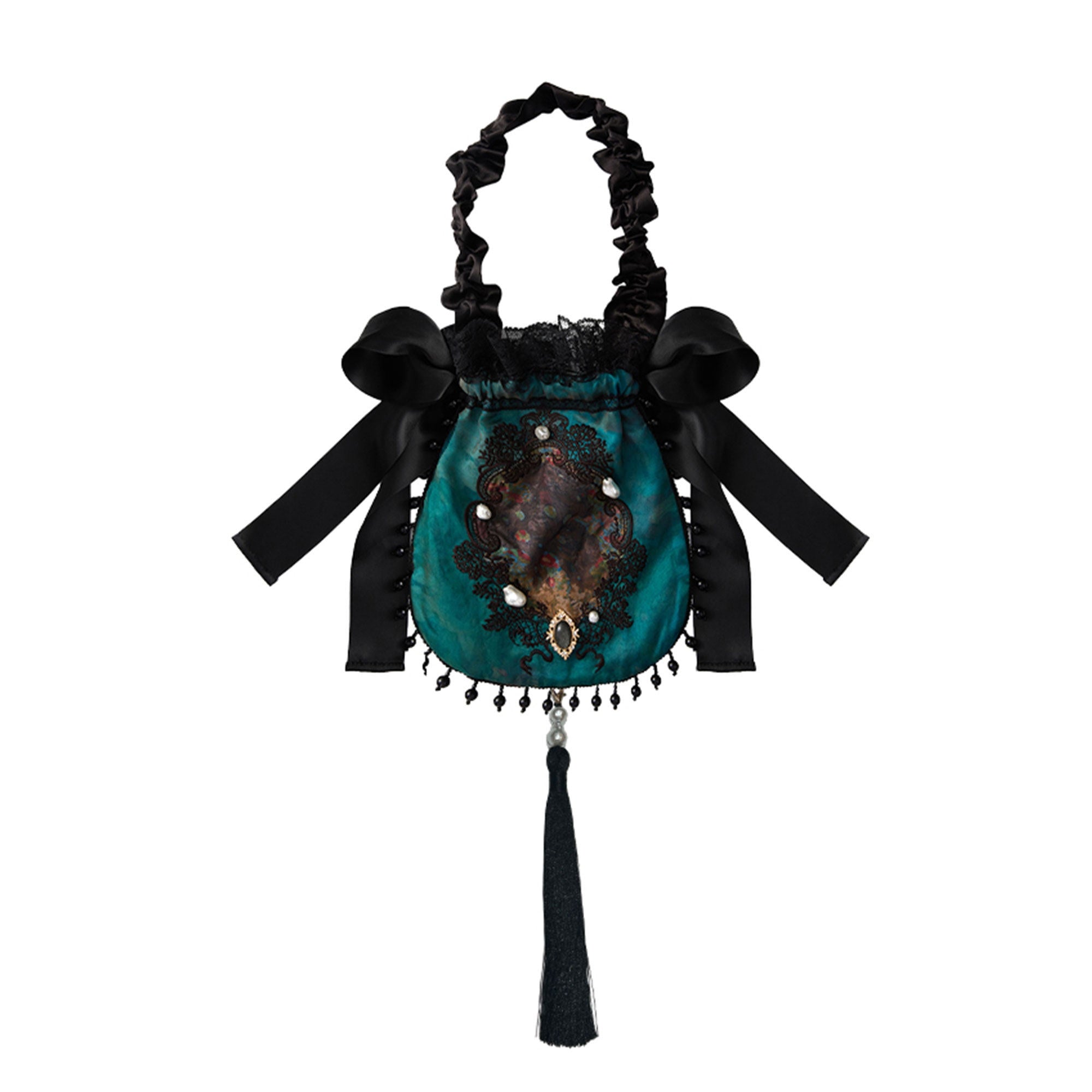 Misty New Dawn Peacock Blue Classic Lolita Long JSK Tea Party Set
