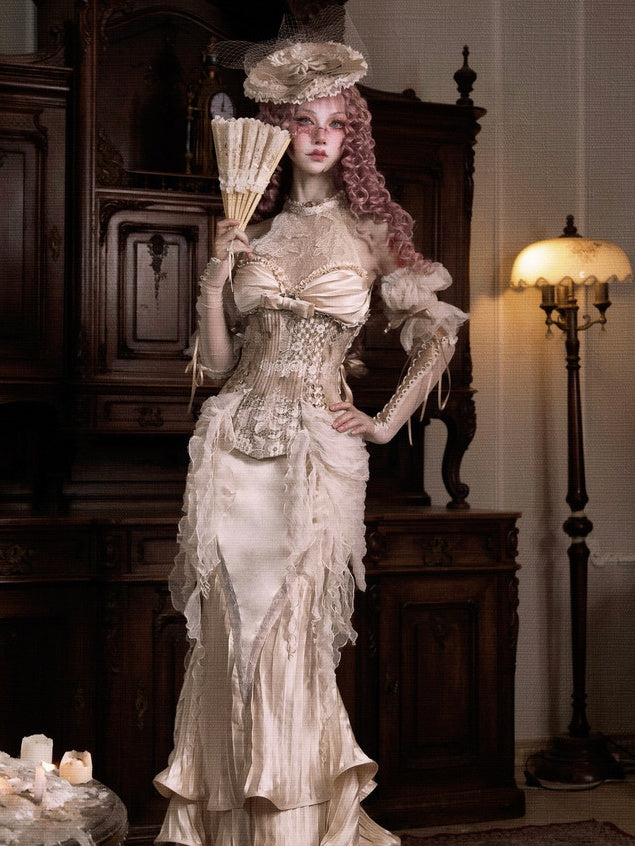 Lolita Rococo Style Corset Top & Separate Skirt Set LG1051