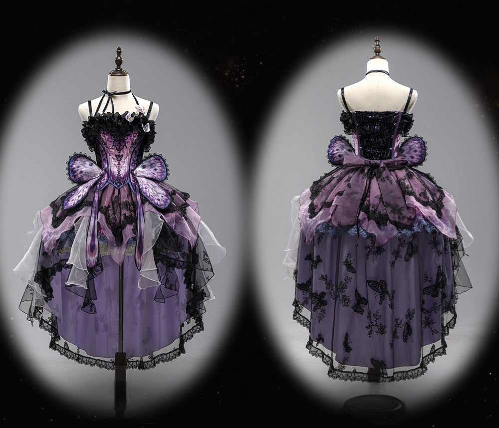 Dead Leaf Butterfly 3.0 Lolita Gothic Top & SK Dress Set