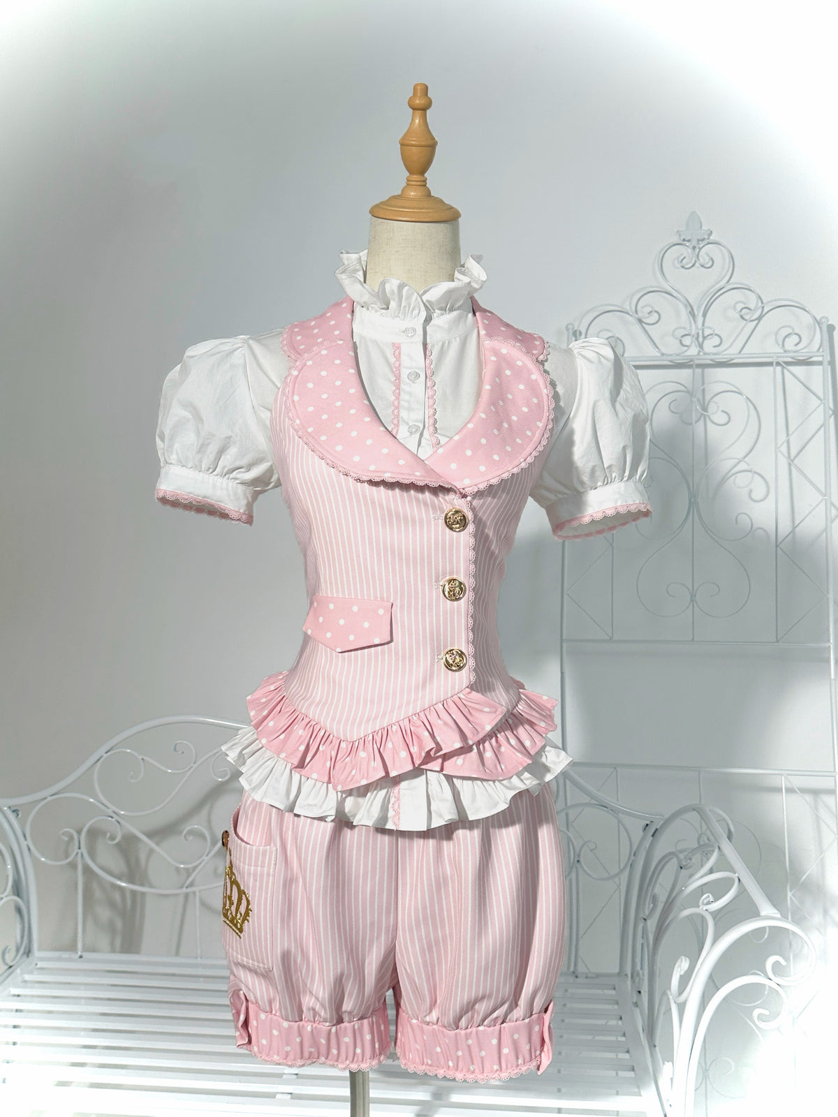 New Century Princess Pink Gold Lolita Dress Set