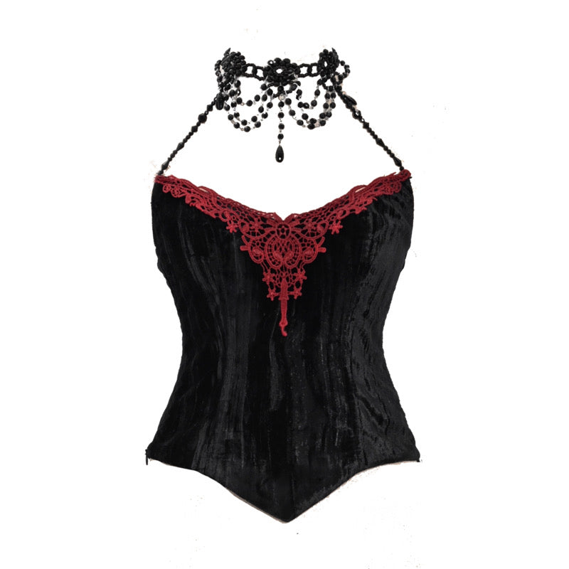 Lolita Dark Demon Suspender skirt suit LG1007