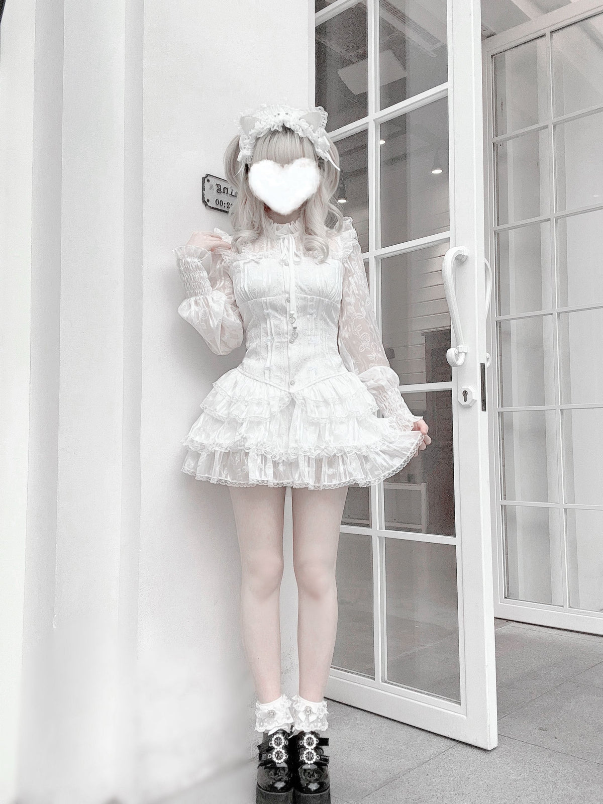 Bible of Roses J-Style Lolita Long Sleeve Top & Bloomers Set