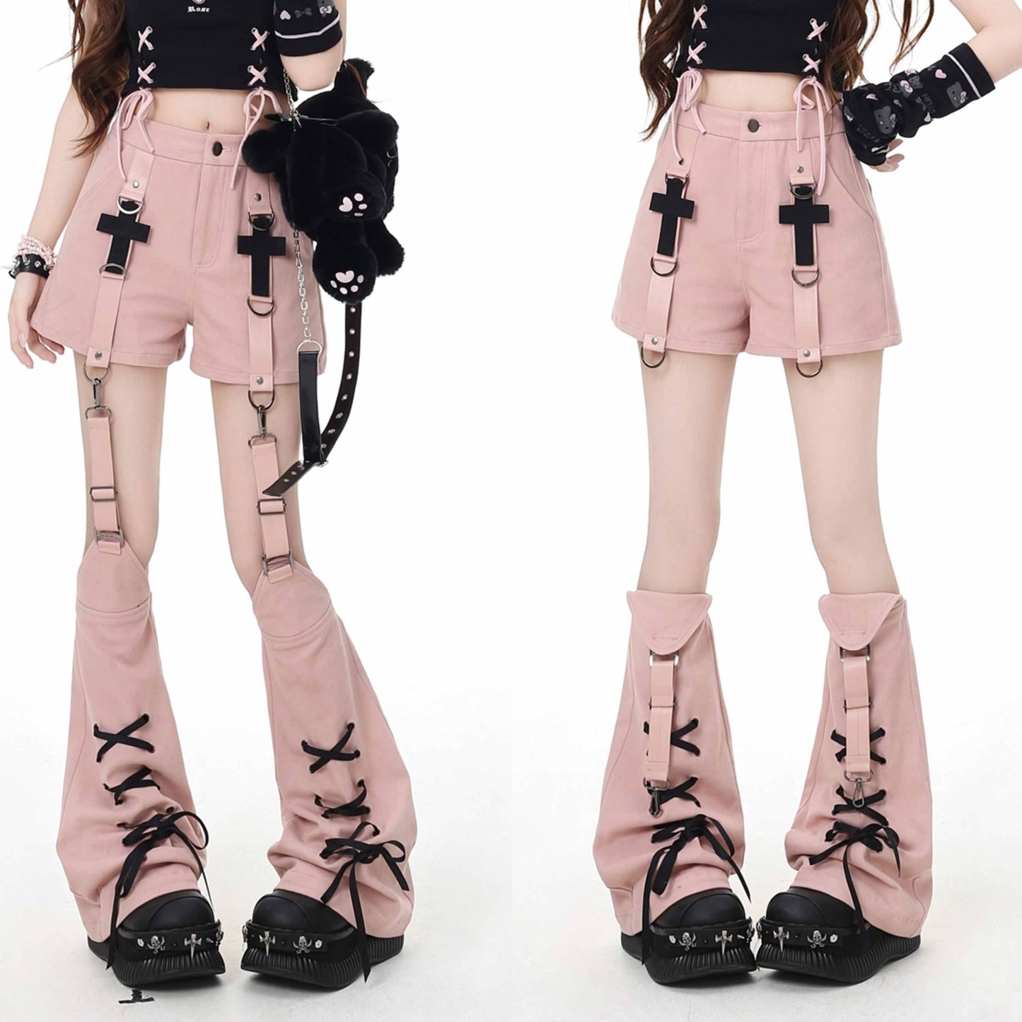 Y2K Harajuku Low-Waist Denim Hot Pants LE1033