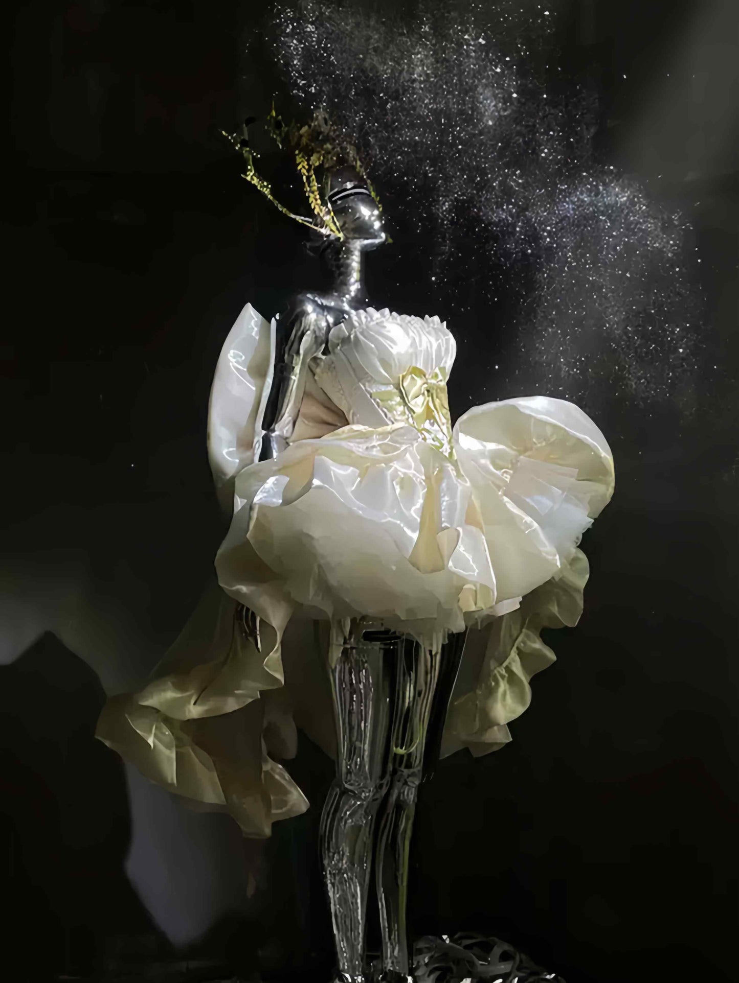 Lolita Elegant Golden Satin Princess Dress LC1011